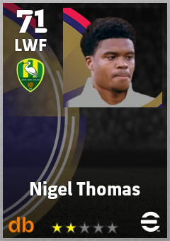 Nigel Thomas eFootball player card