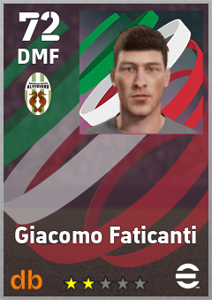 Giacomo Faticanti — DMF, OVR 72, MAX 72