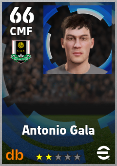 Antonio Gala — CMF, OVR 66, MAX 66