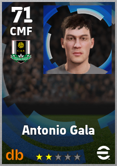 Antonio Gala eFootball player card