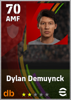 Dylan Demuynck eFootball player card