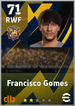Francisco Gomes — RWF, OVR 71, MAX 71