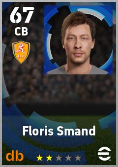 Floris Smand — CB, OVR 67, MAX 67