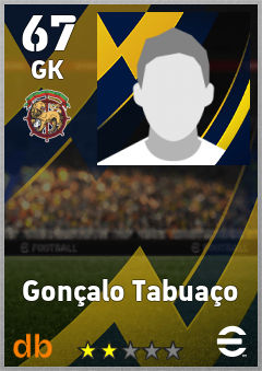 Gonçalo Tabuaço — GK, OVR 67, MAX 67