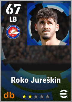 Roko Jureškin — LB, OVR 67, MAX 67