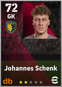 Johannes Schenk — GK, OVR 72, MAX 72