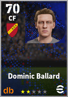 Dominic Ballard — CF, OVR 70, MAX 70