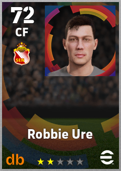 Robbie Ure — CF, OVR 72, MAX 72