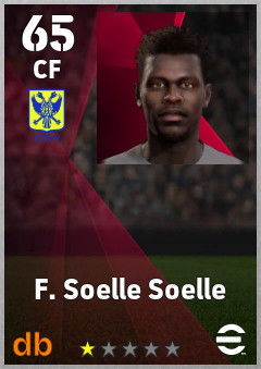 F. Soelle Soelle — CF, OVR 65, MAX 65
