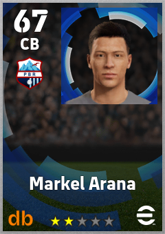 Markel Arana — CB, OVR 67, MAX 67