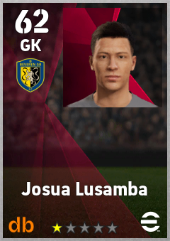 Josua Lusamba — GK, OVR 62, MAX 62