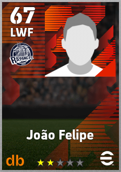João Felipe — LWF, OVR 67, MAX 67