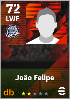 João Felipe — LWF, OVR 72, MAX 72
