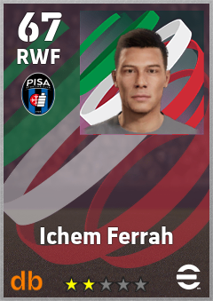 Ichem Ferrah — RWF, OVR 67, MAX 67