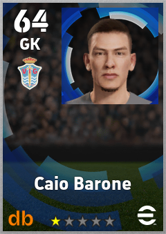 Caio Barone — GK, OVR 64, MAX 64
