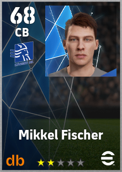 Mikkel Fischer — CB, OVR 68, MAX 68