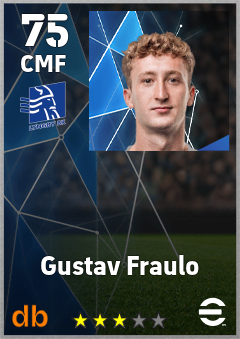 Gustav Fraulo — CMF, OVR 75, MAX 75
