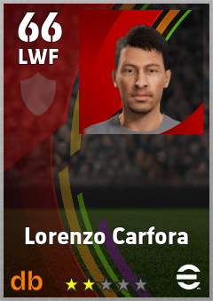 Lorenzo Carfora — LWF, OVR 66, MAX 66