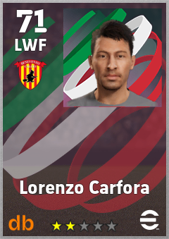 Lorenzo Carfora — LWF, OVR 71, MAX 71