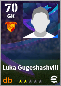 Luka Gugeshashvili — GK, OVR 70, MAX 70