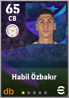 Habil Özbakır — CB, OVR 65, MAX 65