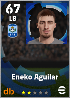 Eneko Aguilar — LB, OVR 67, MAX 67