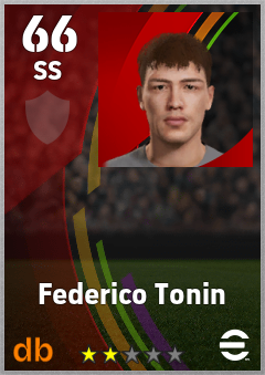 Federico Tonin — SS, OVR 66, MAX 66