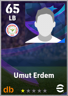 Umut Erdem — LB, OVR 65, MAX 65