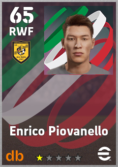 Enrico Piovanello — RWF, OVR 65, MAX 65