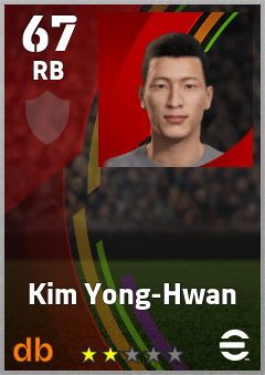 Kim Yong-Hwan — RB, OVR 67, MAX 67