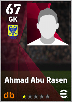 Ahmad Abu Rasen — GK, OVR 67, MAX 67