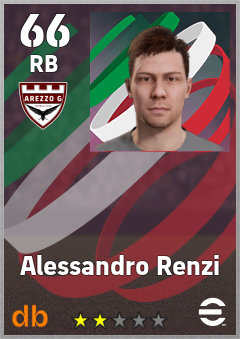Alessandro Renzi — RB, OVR 66, MAX 66