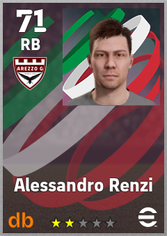 Alessandro Renzi — RB, OVR 71, MAX 71