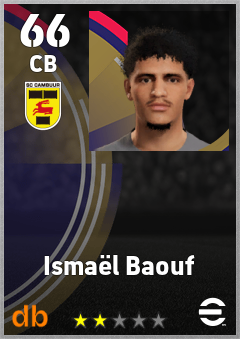 Ismaël Baouf — CB, OVR 66, MAX 66