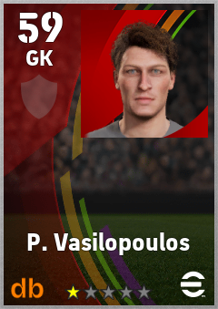P. Vasilopoulos — GK, OVR 59, MAX 59