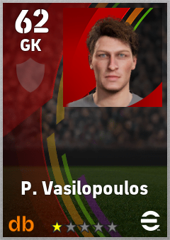 P. Vasilopoulos — GK, OVR 62, MAX 62