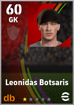 Leonidas Botsaris — GK, OVR 60, MAX 60