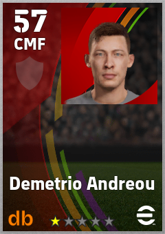 Demetrio Andreou — CMF, OVR 57, MAX 57