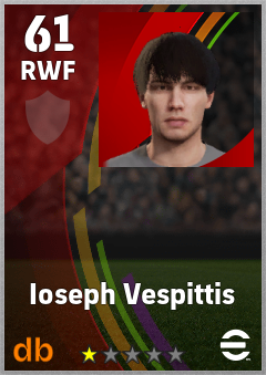 Ioseph Vespittis — RWF, OVR 61, MAX 61