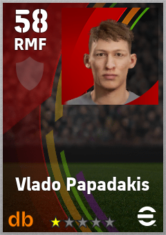 Vlado Papadakis — RMF, OVR 58, MAX 58
