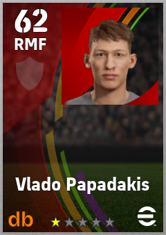 Vlado Papadakis — RMF, OVR 62, MAX 62
