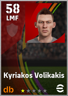 Kyriakos Volikakis — LMF, OVR 58, MAX 58