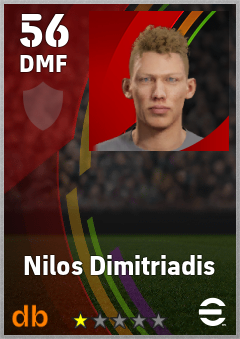 Nilos Dimitriadis eFootball player card