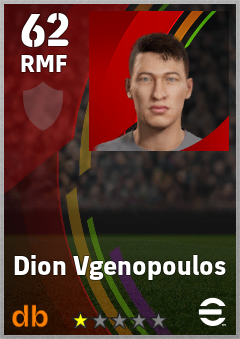 Dion Vgenopoulos eFootball player card