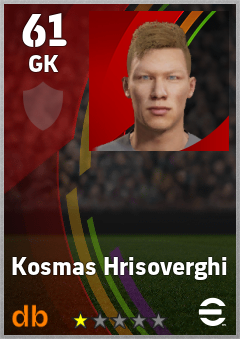 Kosmas Hrisoverghi — GK, OVR 61, MAX 61