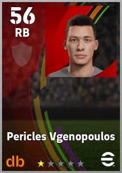 Pericles Vgenopoulos eFootball player card