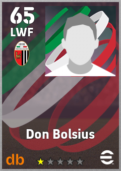 Don Bolsius — LWF, OVR 65, MAX 65