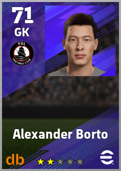 Alexander Borto — GK, OVR 71, MAX 71