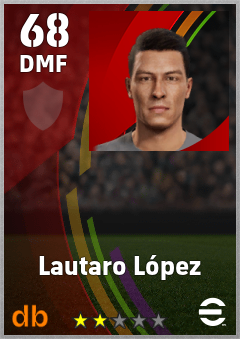 Lautaro López eFootball player card