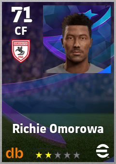 Richie Omorowa — CF, OVR 71, MAX 71